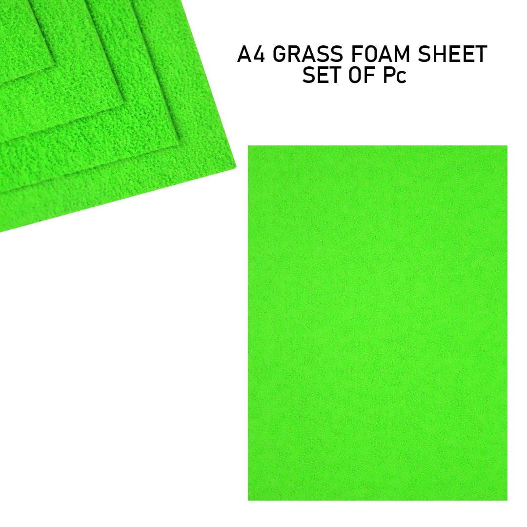 Ravrai Craft - Mumbai Branch Scrapbooking & Designed Papers A4 Grass Foam Sheet Light Green