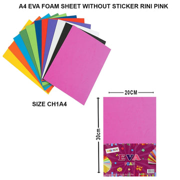 Eva Foam Sheet Non-sticker (A4 rani pink)