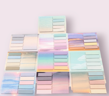 Vintage scenic/ Galaxy print sticky notes (Contain 1 Unit set)