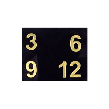 GoldenGlow™ Acrylic Cutting Number Letter Set: Radiant Elegance (8 inches, Set of 4)