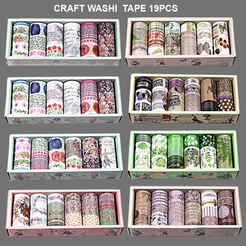 Craft Washi Tape 19Pcs
