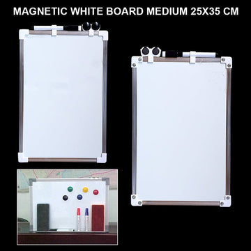 Magnetic White Board Medium 25x35Cm
