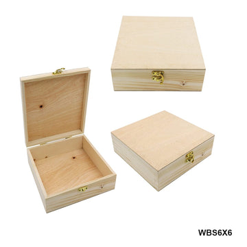 Pine Wooden Square Box