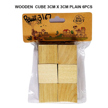wooden cube 3CM X 3CM plain