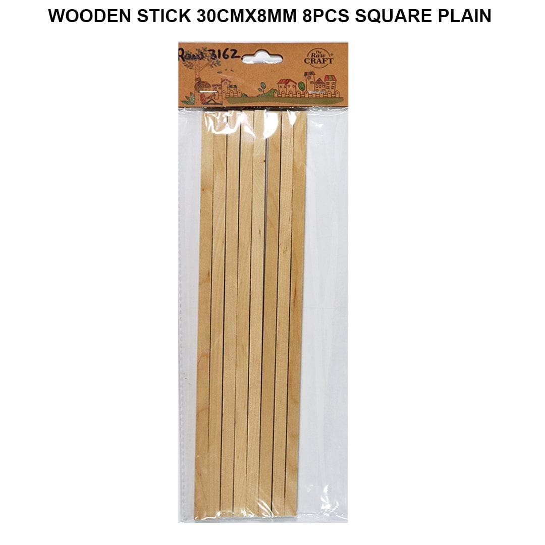 Ravrai Craft - Mumbai Branch Wooden stick wooden stick 30CM X 8MM square plain