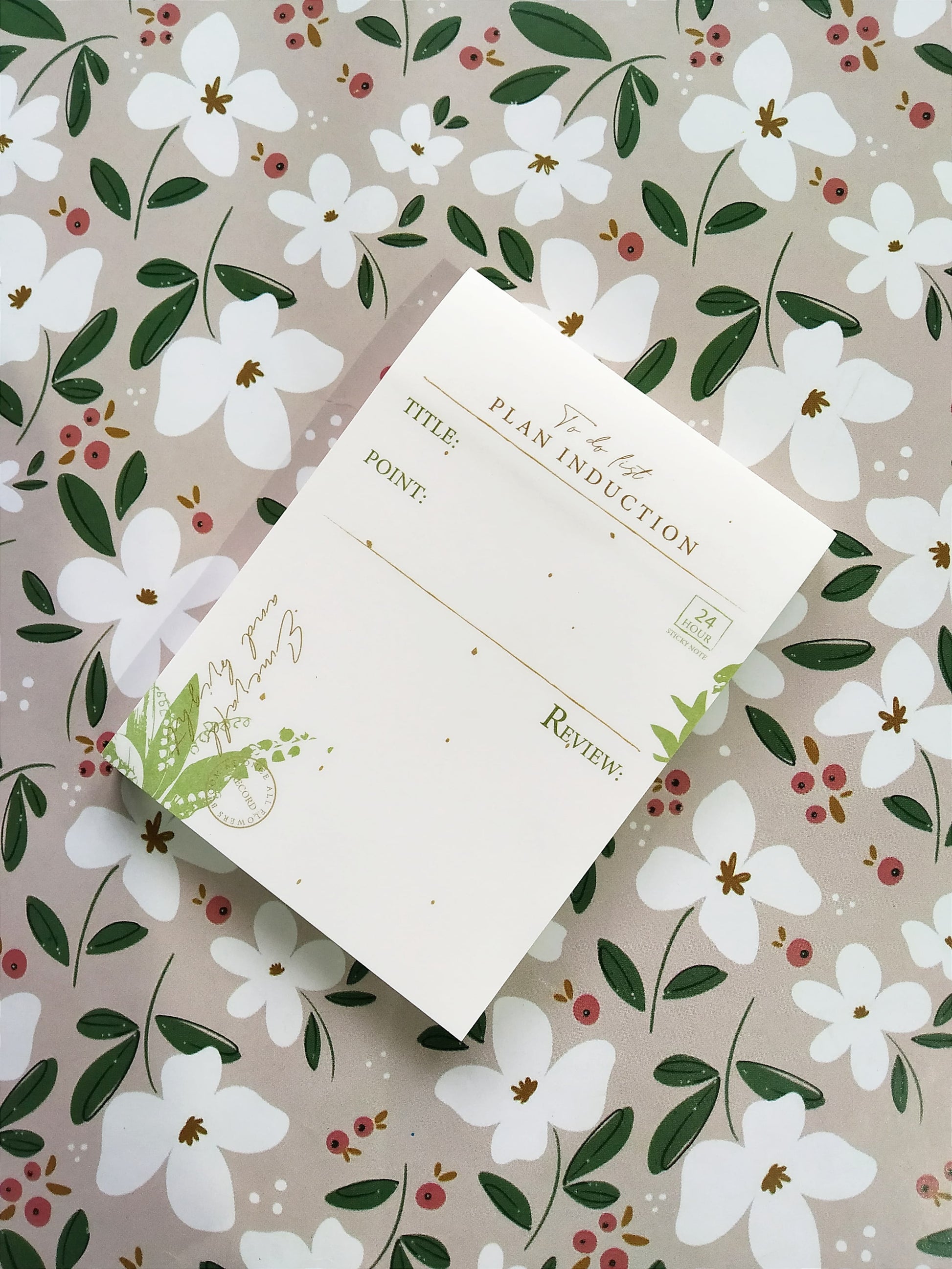 RUSHAB NOVELTY Sticky Notes Plan induction Botanical floral edition Sticky Notes I To do list types post it I Journaling notes