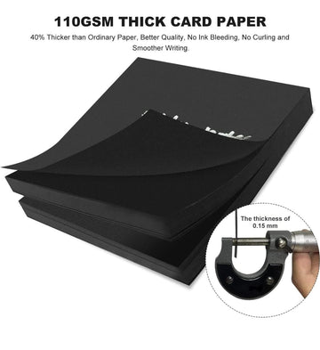 Thick  Charcoal Paper  Skitcy Notes I Pack of 60 Sheets