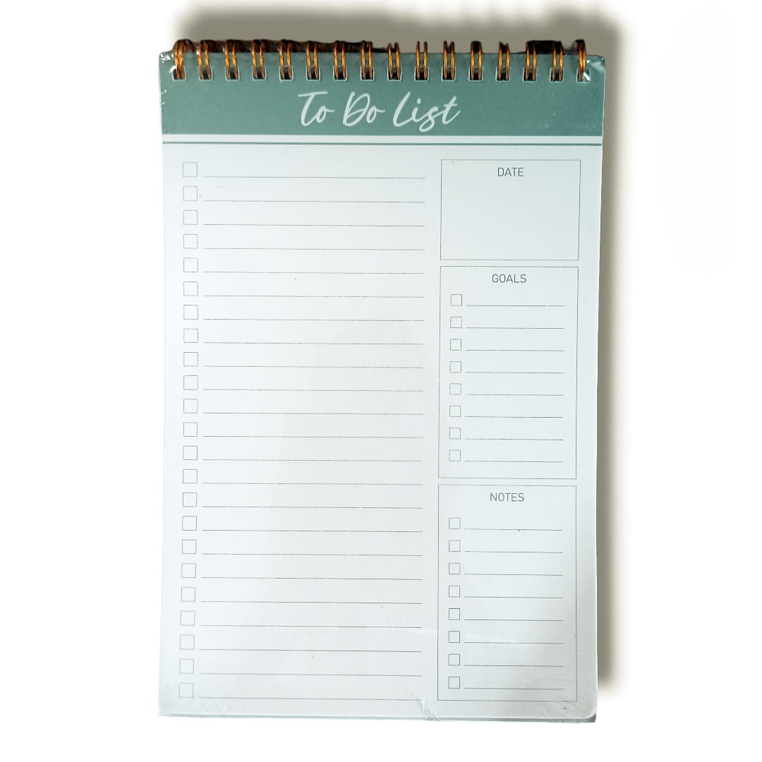 RUSHABH NOVELTY planner To Do List Diary Spiral  Planner for Students - 60 Sheets Included I To do list I Daily planner
