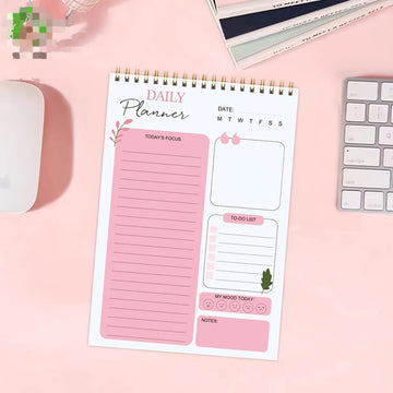 Spiral  Planner for Students - 60 Sheets Included I To do list I Daily planner I Everyday Planner