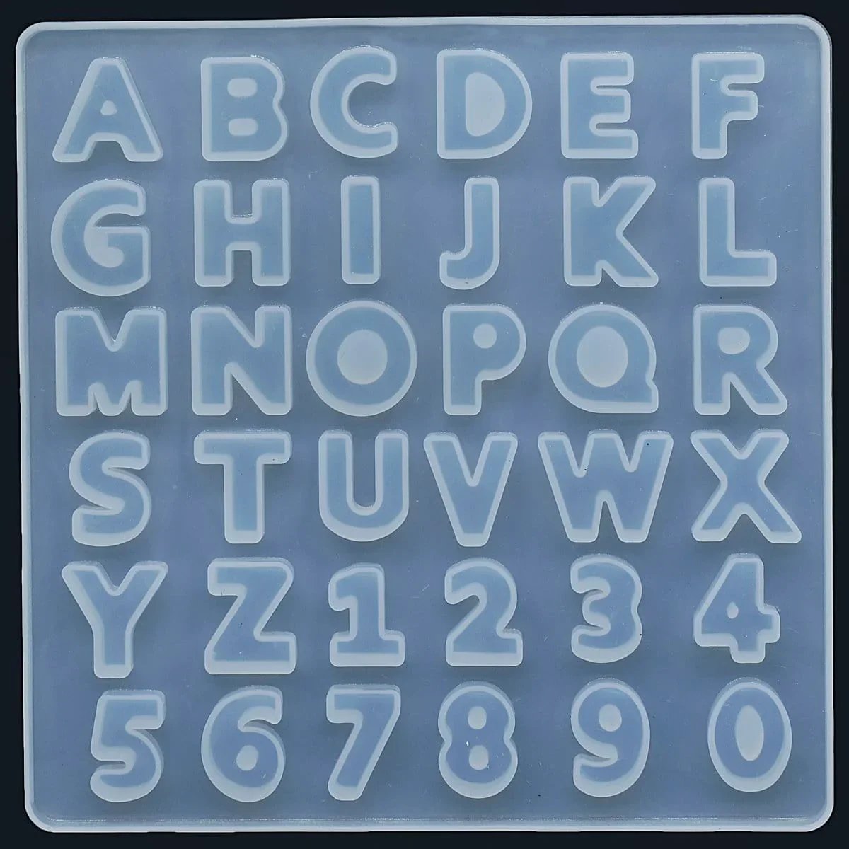 Small Alphabet Resin Mould – Premium Silicone Letter Mould for DIY