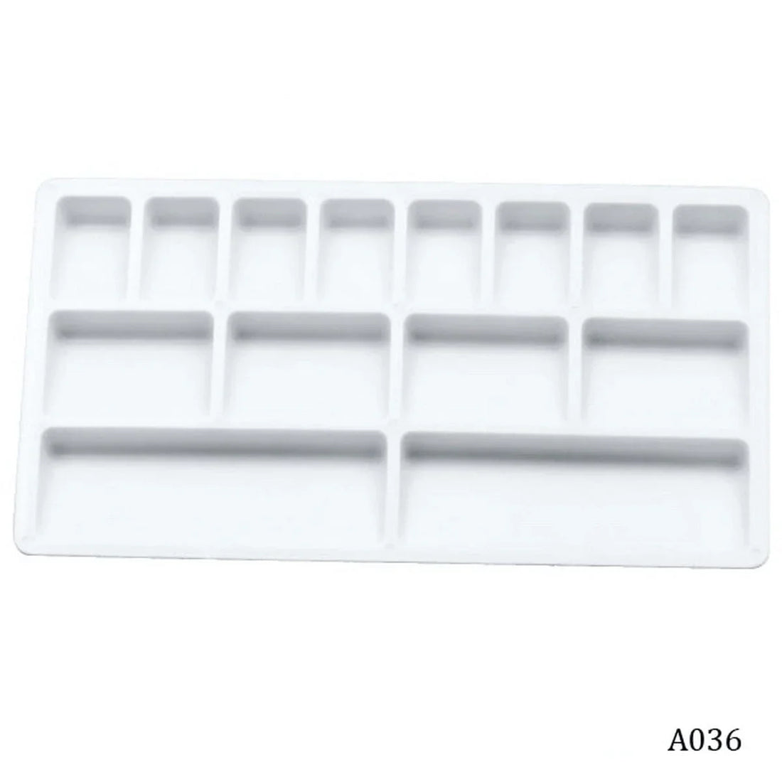 jags-mumbai Paint Palettes and Knives Small Rectangle Colour Mixing Plate