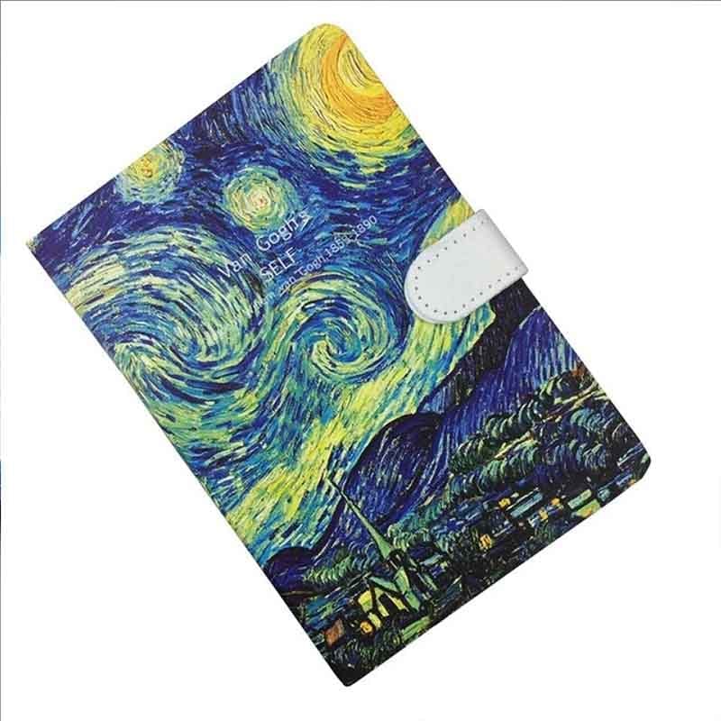 UB collection/Shop rahega. Notebooks & Notepads Van Gogh Hardbound notebook with magnet button I Journal ruled I diary van gogh - 120 Gsm A6