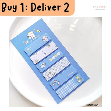 (Buy 1 get 1 free) kawaii sticky notes annotations of cute cartoon prints