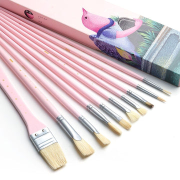 Premium pastel brush set for artist (10 brushes)