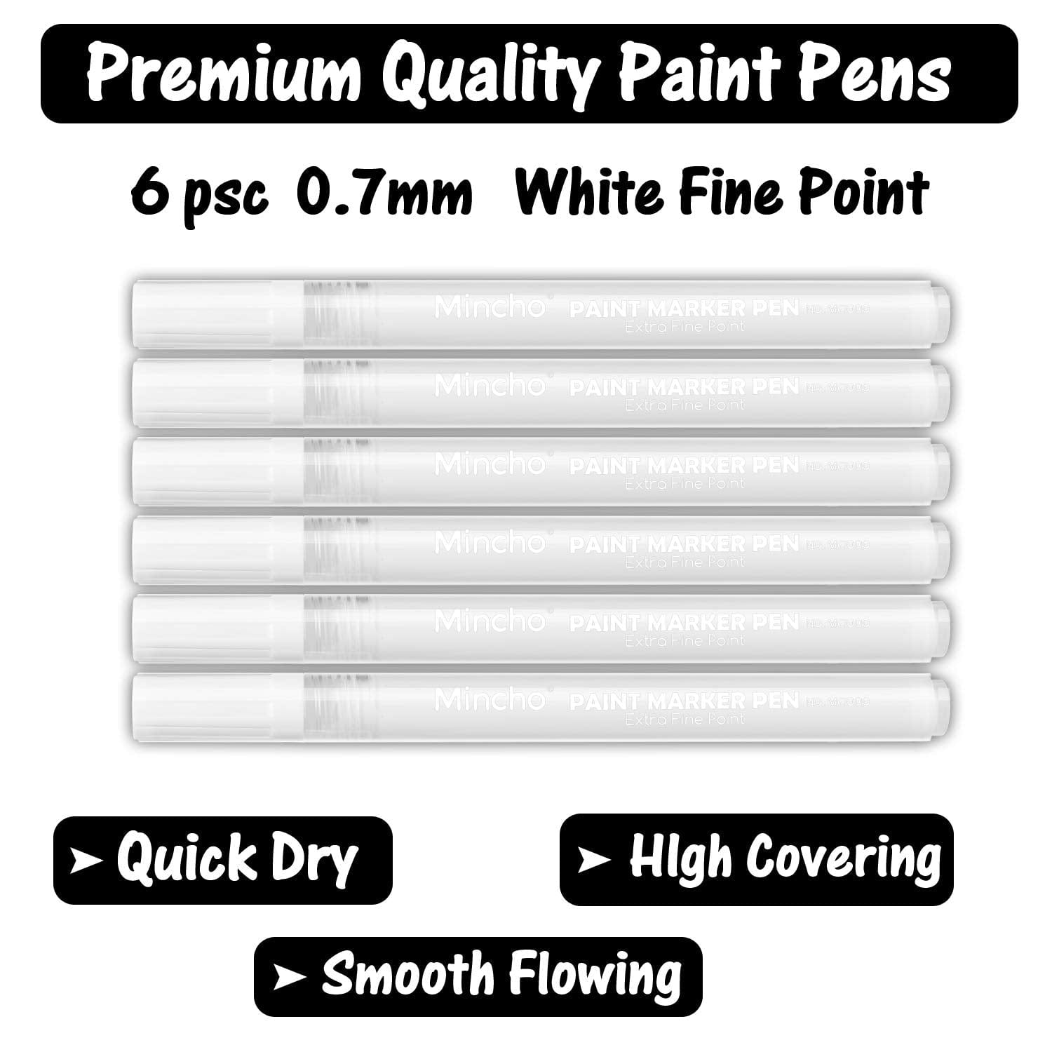 jai ambe novelties Canvas, Sketch books and Everything! Acrylic Marker- White (small Tip)