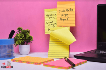 Ruled sticky notes in neon colours (Contain 100 sheets)- 3x5