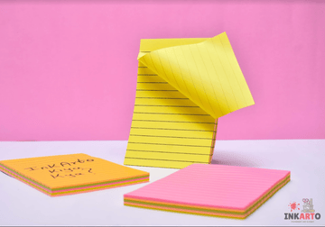 Ruled sticky notes in neon colours (Contain 100 sheets)- 3x5