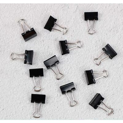 parshwa Traders Binder clips, metal bull paper clips- 51 MM (Pack of 12)