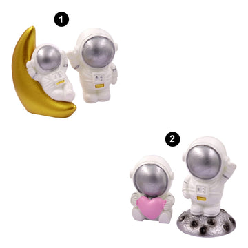 ASTRONAUT Couple miniature for showpiece or decor ( pack of 2 )