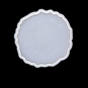 Resin Silicone Mould Coaster Agate 5 Inch Raws-017