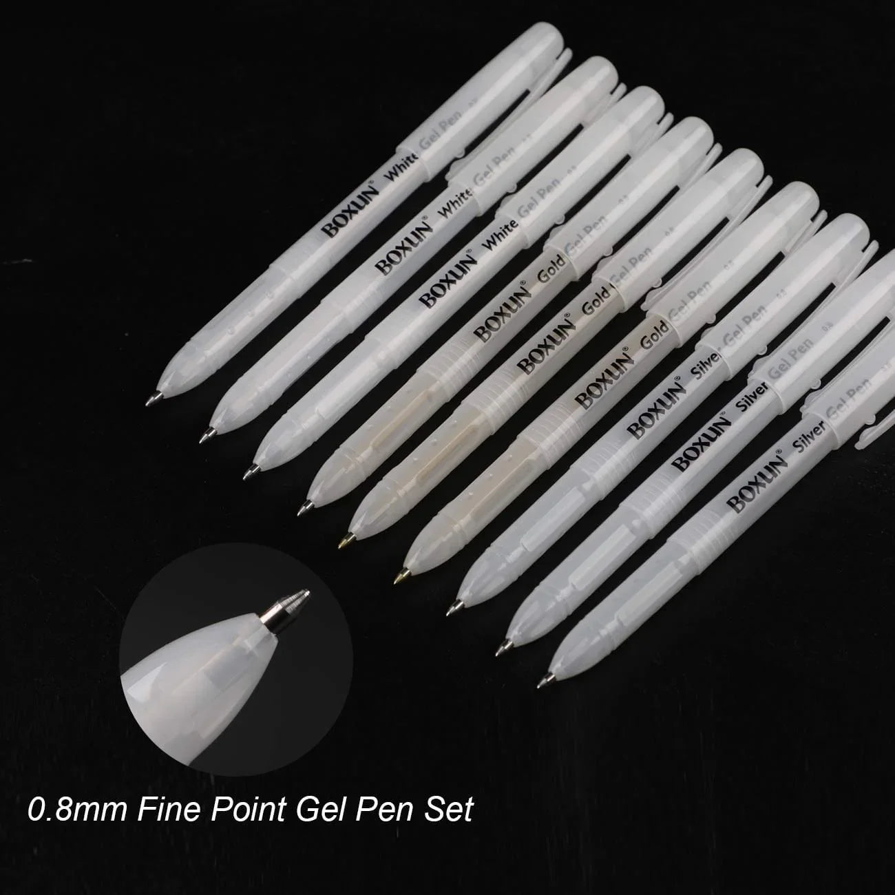 jai ambe novelties Canvas, Sketch books and Everything! White Gel Pen, Mandala White Pen S618WE Buy 1 Get 1 Free