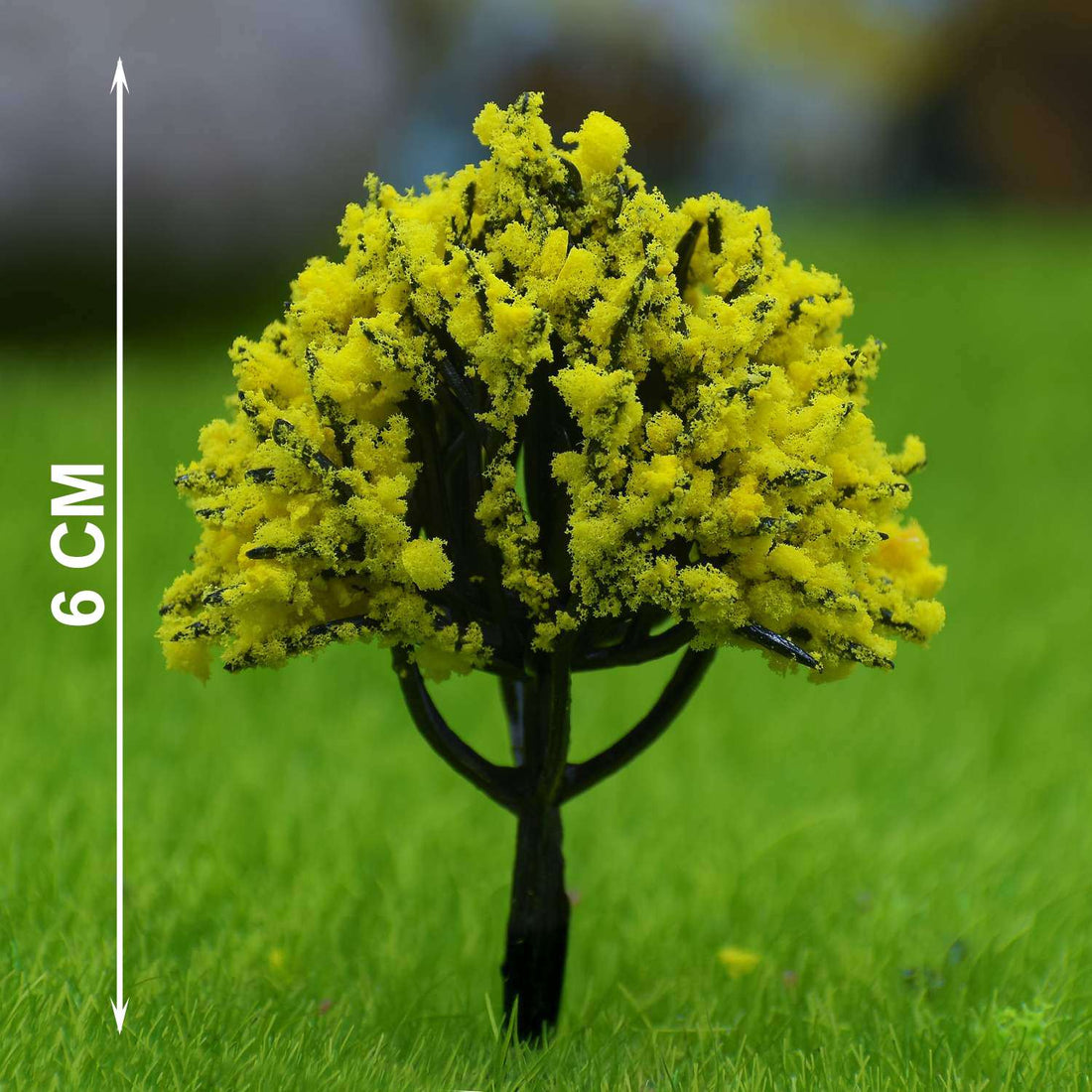 Artificial Miniature Yellow Tree 60mm