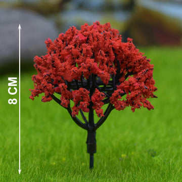 Artificial Miniature Red Tree 80mm