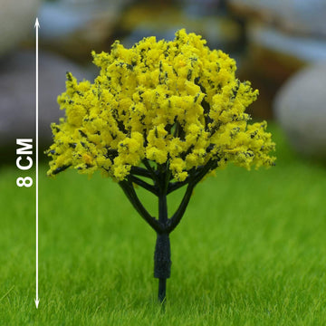 Artificial Miniature Yellow Tree 80mm