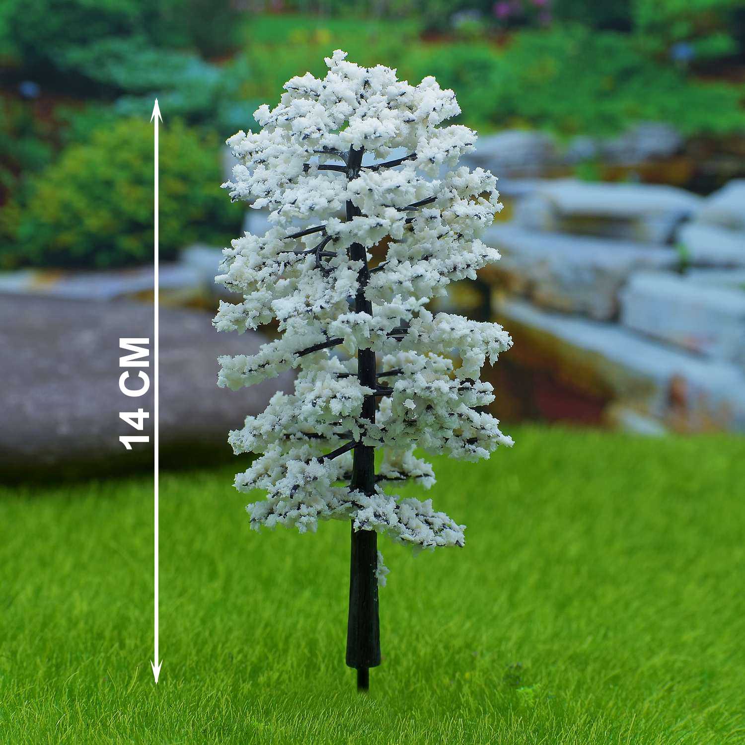 Artificial Miniature White Tree 140mm