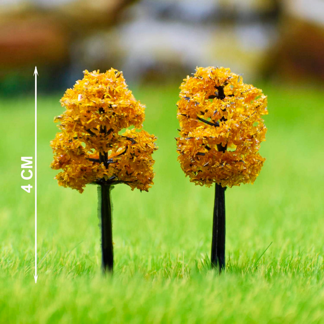 Artificial Miniature Tawny Brown Tree 40mm pack of 2