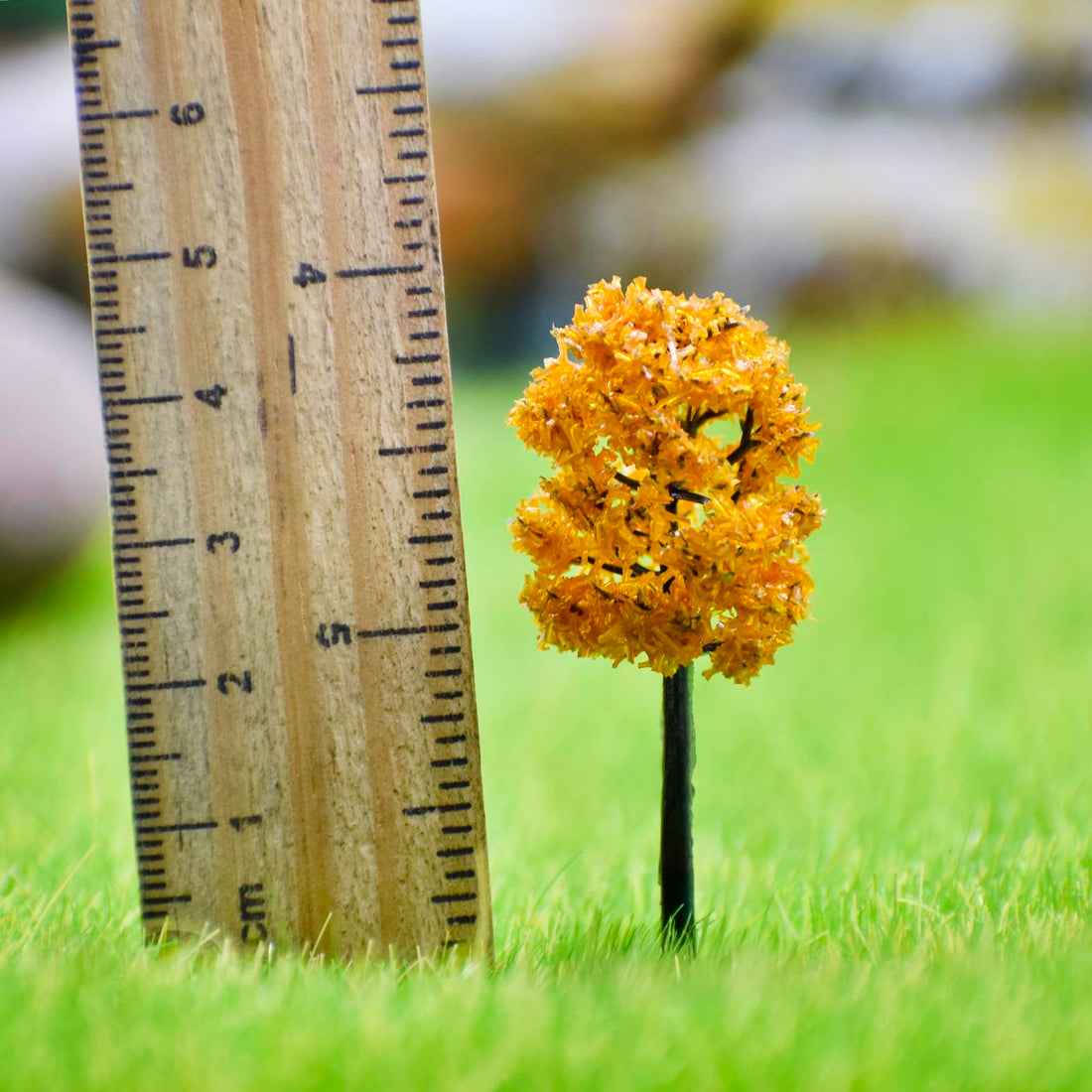 Artificial Miniature Tawny Brown Tree 40mm pack of 2