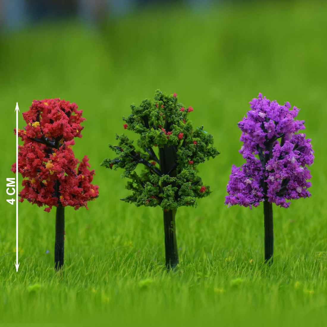Artificial Miniature Mix Colour Tree 40mm pack of 3