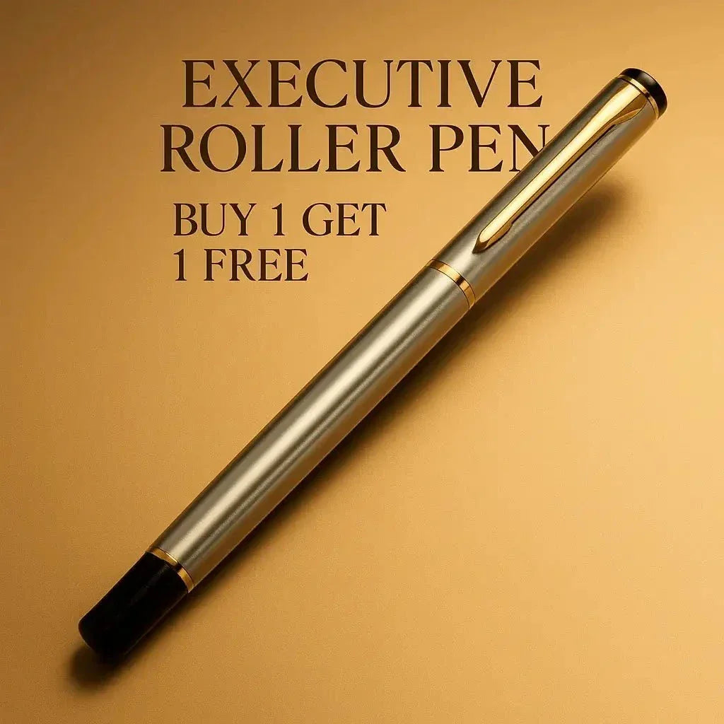 (Buy 1 Get 1 Free) Premium Executive roller pen I Silver I LAUNCH OFFER