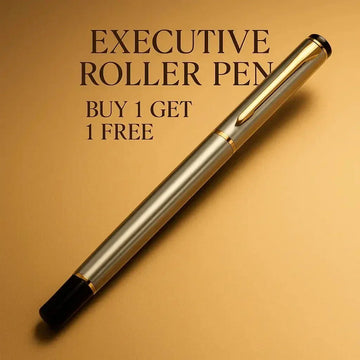 (Buy 1 Get 1 Free) Premium Executive roller pen I Silver I LAUNCH OFFER