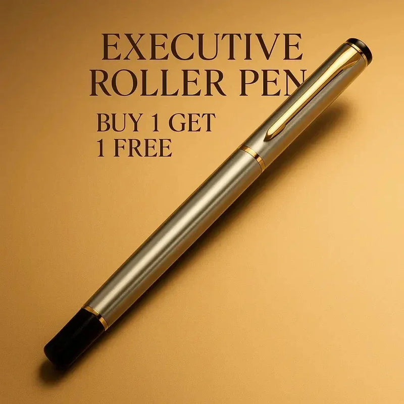 (Buy 1 Get 1 Free) Premium Executive roller pen I Silver I LAUNCH OFFER