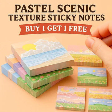 (BUY 1 GET 1 FREE) Pastel scenic Texture sticky notes 3x3 l Pack of 1 contains 80 sheets