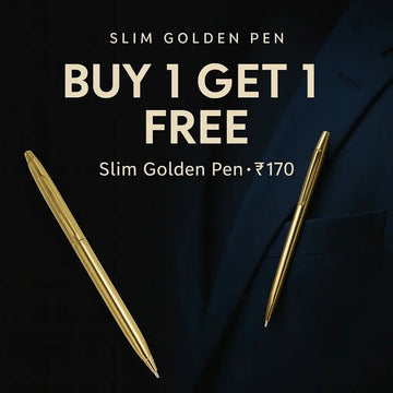 (Buy 1 Get 1 Free) Premium Slim fit Golden Pen | German Design