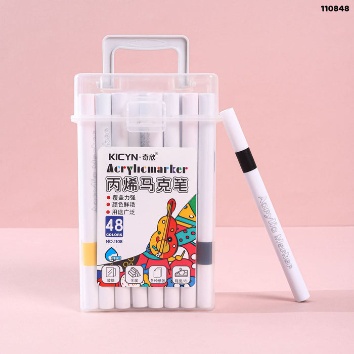 Marker Pen I Acrylic 48 Colors Box
