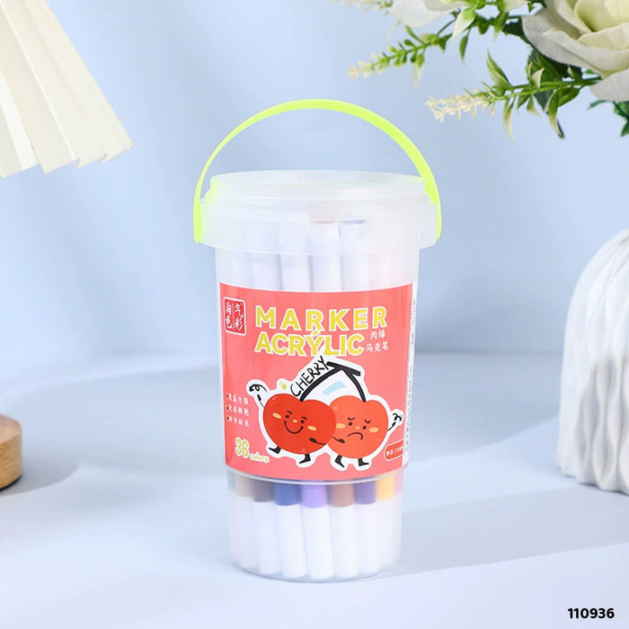 Marker Pen I Acrylic 36 Colors Box