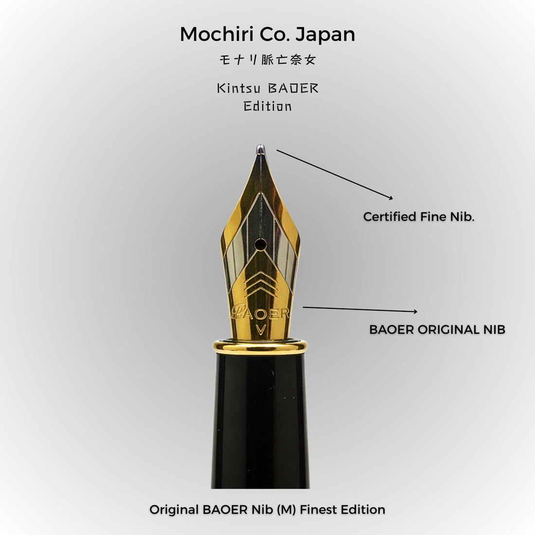Mochiri Co. Japan Kintsu Edition Fountain Pen I Extra Fine for details I Crafted for Doctors, Surgeons & Professionals