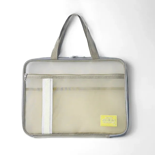Transparent folder laptop bag