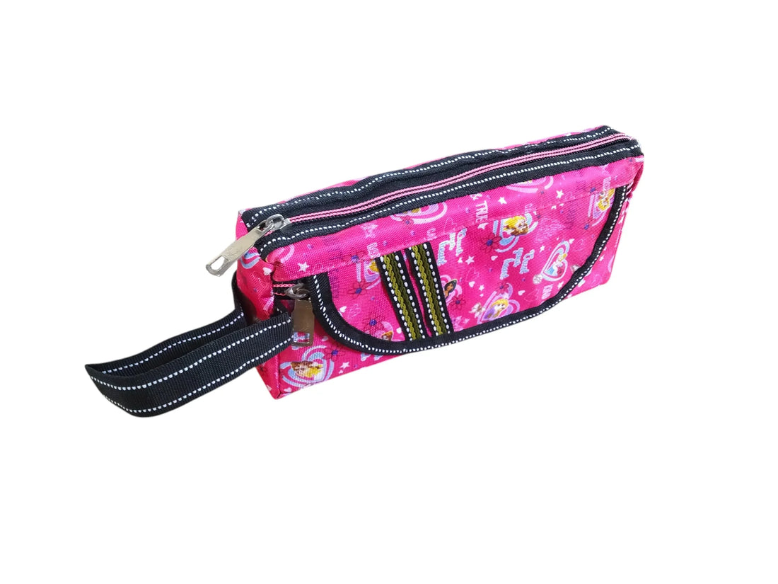 Barbie Pink Pencil Pouch - Dual Pockets
