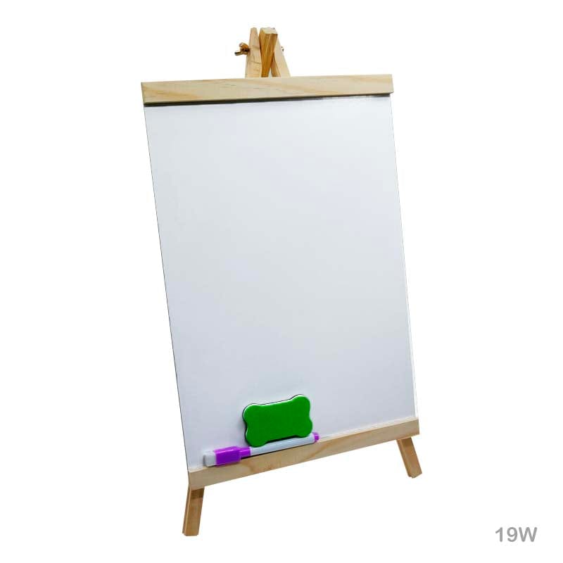 19" White Board With Easel 25X46Cm (19W)