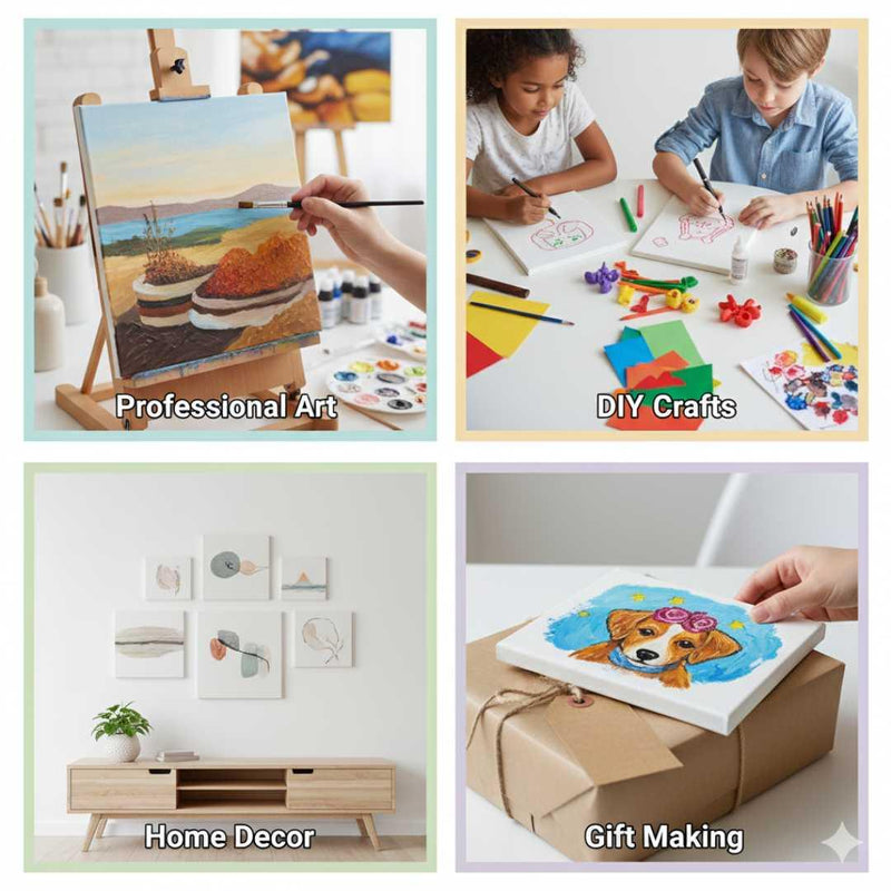 Canvas board artist quality white 5X7Inch