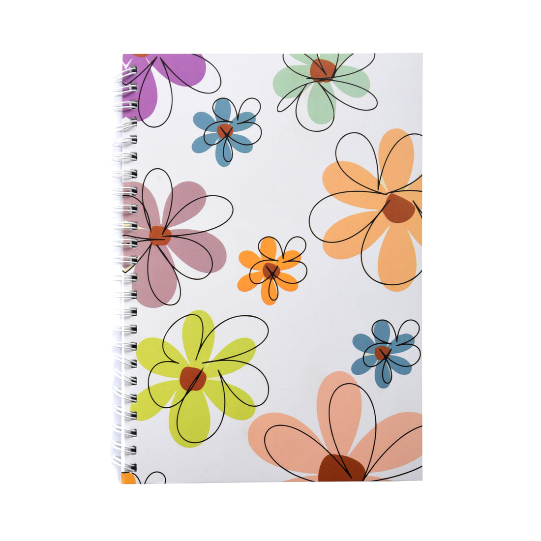 White floral-writable  Notebook