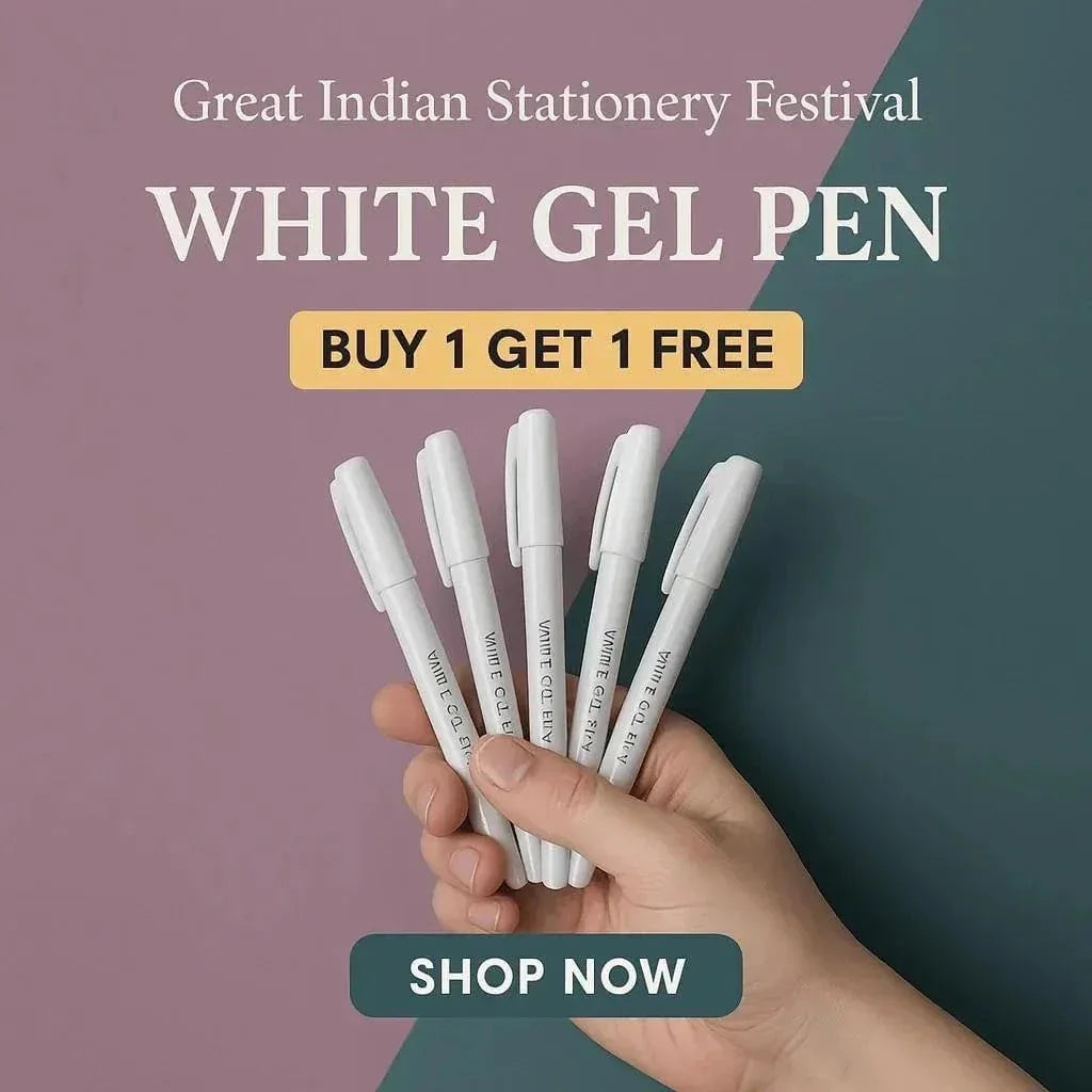 (Buy 1 get 1 free ) White Gel Pen l  Mandala White Pen for doodling and projects l Pack of 1 pen
