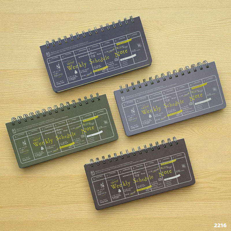 Weekly Journal Notebook - 80 Pages Planner Notes (Design 1)
