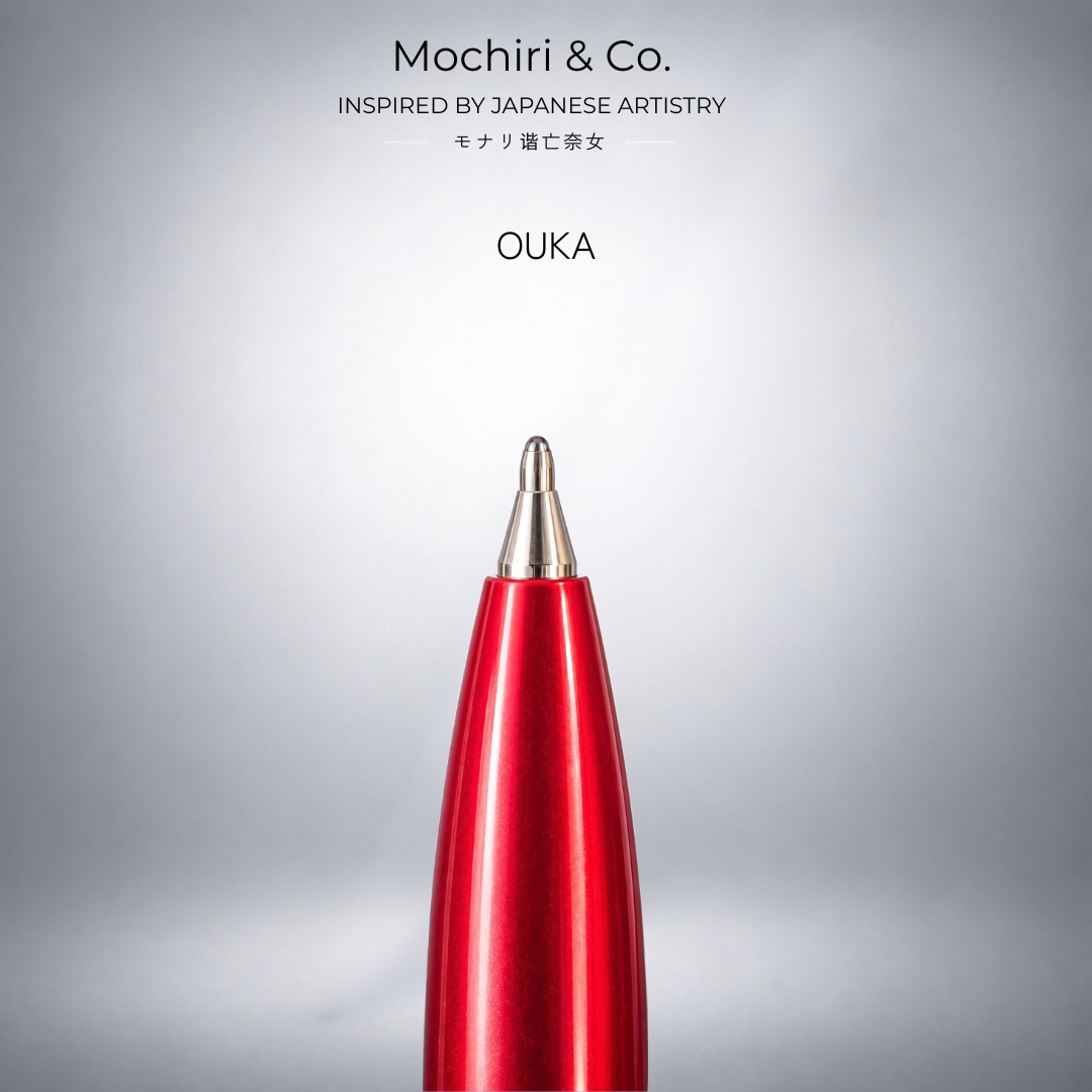 Mochiri & Co. Japan inspired OUKA Premium Roller Pen | Pack of 3 | Refined Metal Body | Smooth Writing