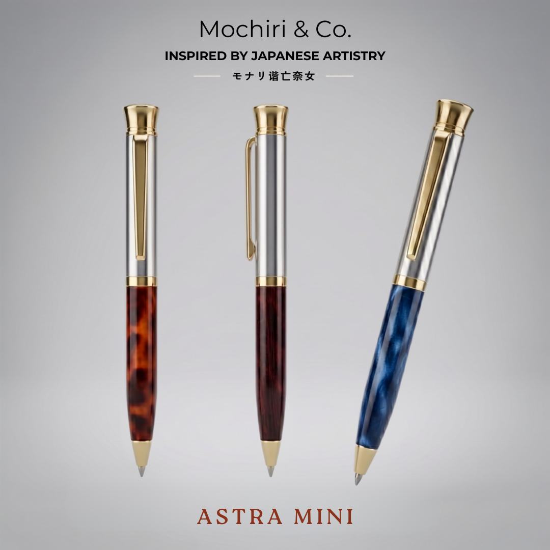 Mochiri & Co. Japan inspired Astra Mini Collection – Pack of 3 Premium mini Roller Ball Pens