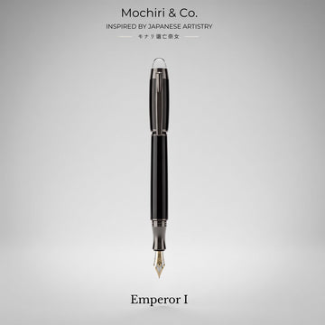 Mochiri & Co. Japan Inspired Emperor I Premium Fountain Pen | Stainless Steel Nib | Metal Body | Refillable | Executive Collection